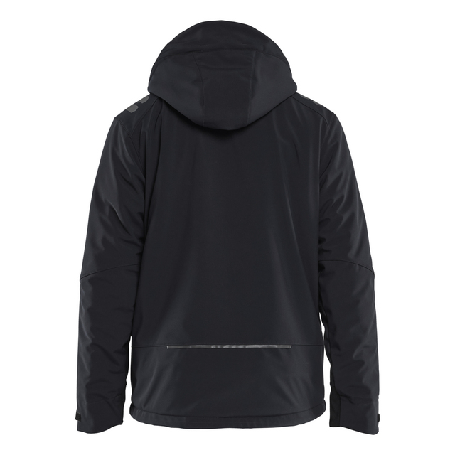 VINTERJACKA 47502513 SOFTSHELL LÄTTFODRAD SVART/RÖD 4XL
